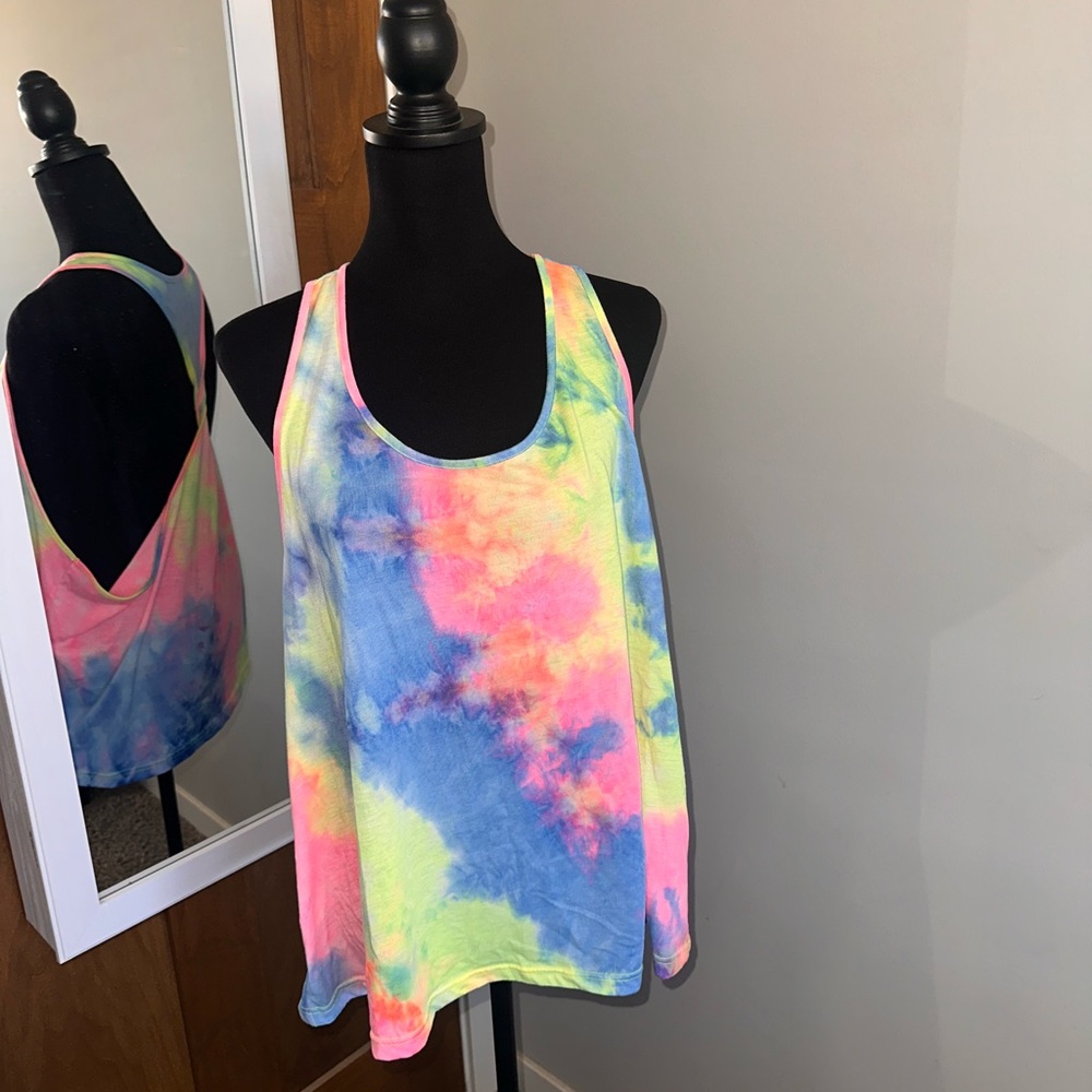 Multicolor Tie-Dye Tank Top
